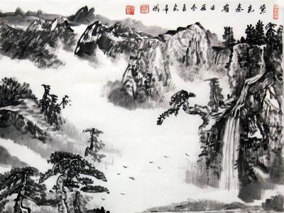 筆韻墨彩 悠然秦嶺——西安美院原副院長(zhǎng)戴希斌先生畫作（《西部成功書畫家》刊載）漫談