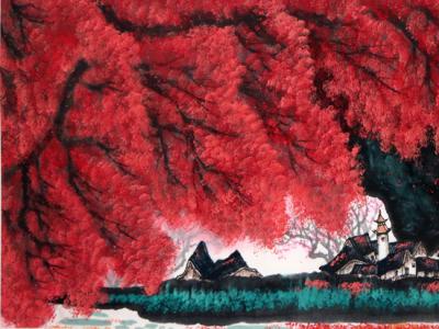以彩取勢(shì) 渾然化淳——當(dāng)代著名重彩畫家張步先生作品（《西部成功書畫家》刊載）賞析