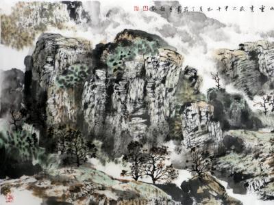 筆象蒼莽 山水如夢——青年女畫家丁玲玲作品（《西部成功書畫家》刊載）淺析