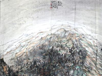 皴筆繁密 黃土鄉情——《西部成功書畫家》刊載賀小龍先生作品《高天厚土》賞析