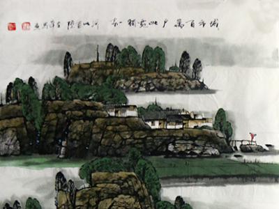 象寄山水 人文關懷——再讀郝立辛先生山水畫作（《西部成功書畫家》刊載）有感