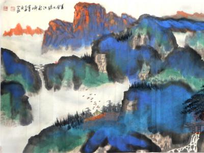 濃墨重彩寫壯美山河——成功美術館館藏何仁誥山水畫作淺析