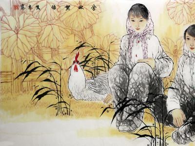 墨彩豐富寫風土鄉情——成功美術館館藏宮秀志人物畫賞析