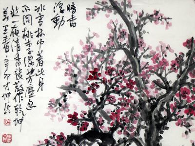 逸筆妙韻繪梅花——方坤花鳥畫將在《西部成功書畫家》刊載