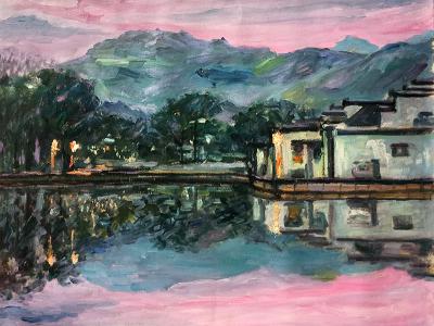 自然為師 彩蘊其情——油畫家王安宇作品入“喜迎二十大·禮贊新時代”成功美術館全國名家書畫展