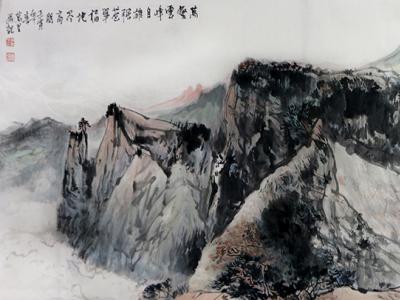 筆壯山河 圖布其勢——揚州大學美術學院院長賀萬里作品入選“喜迎二十大·禮贊新時代”成功美術館全國名家書畫展