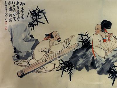造型簡約 意境典雅——劉靜河人物畫入選“喜迎二十大·禮贊新時代”成功美術館全國名家書畫展
