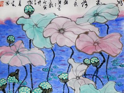 荷塘世界 香遠益清——西安美院中國畫院副院長魏富乾作品入選“喜迎二十大·禮贊新時代”成功美術館全國名家書畫展