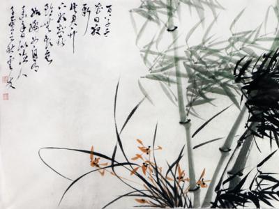竹節(jié)蘭氣 清疏淡雅——花鳥畫家譚云川作品入選“喜迎二十大·禮贊新時代”成功美術館全國名家書畫展
