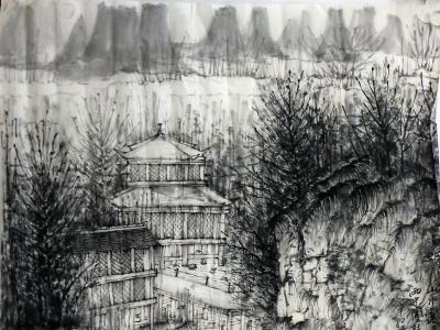 草木深蔚 山水迷蒙——《西部成功書畫家》刊載山水畫家胡一龍先生作品簡析