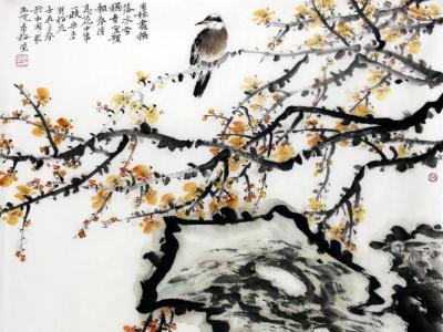 筆蘊文氣 梅圖清新——萊蕪市美協主席李梅瑩先生作品（《西部成功書畫家》刊載）賞析