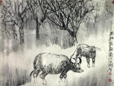 入古出新 野逸天真——清華美院戴順智教授“畫牛”（《西部成功書畫家》刊載）賞讀