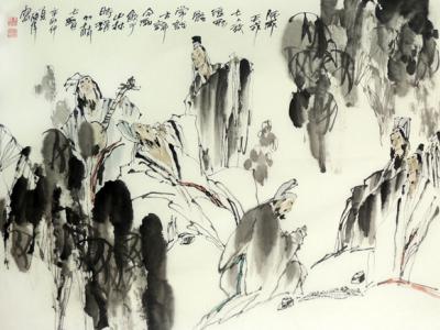 寫意灑脫 顧盼神飛——成功美術館館藏馮國偉人物畫賞析