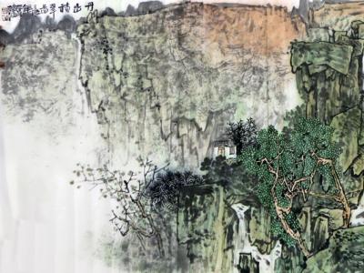 墨彩秀潤 丹山疊翠——韓波山水畫在《西部成功書畫家》刊載