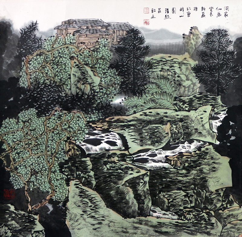 翠微深處 苗侗之鄉——當代著名山水畫家滿維起先生畫作（《西部成功書畫家》刊載）淺析