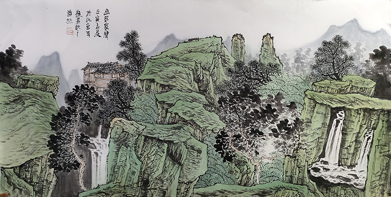 翠微深處 苗侗之鄉——當代著名山水畫家滿維起先生畫作（《西部成功書畫家》刊載）淺析