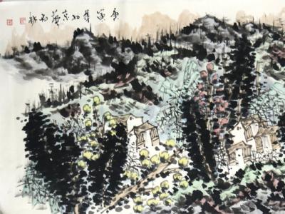 山中結廬  心有靈犀——《西部成功書畫家》刊載石林先生山水畫讀后