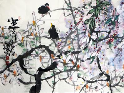 絢爛淋漓 酣暢不羈——當代大寫意花鳥畫家葉爛先生作品（《西部成功書畫家》刊載）淺析