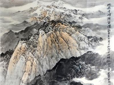 墨染云浩蕩 筆皴山崢嶸——《西部成功書畫家》刊載西寧美協副主席李忠盛畫作淺析