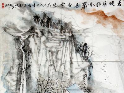 線條流暢 氣韻古樸——《西部成功書畫家》刊載梁嗣斌山水畫欣賞
