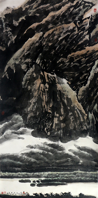 墨色渾厚 氣勢雄壯——山水畫家張文華先生作品(成功美術(shù)館館藏名家作品癸卯賀新春線上展)賞析