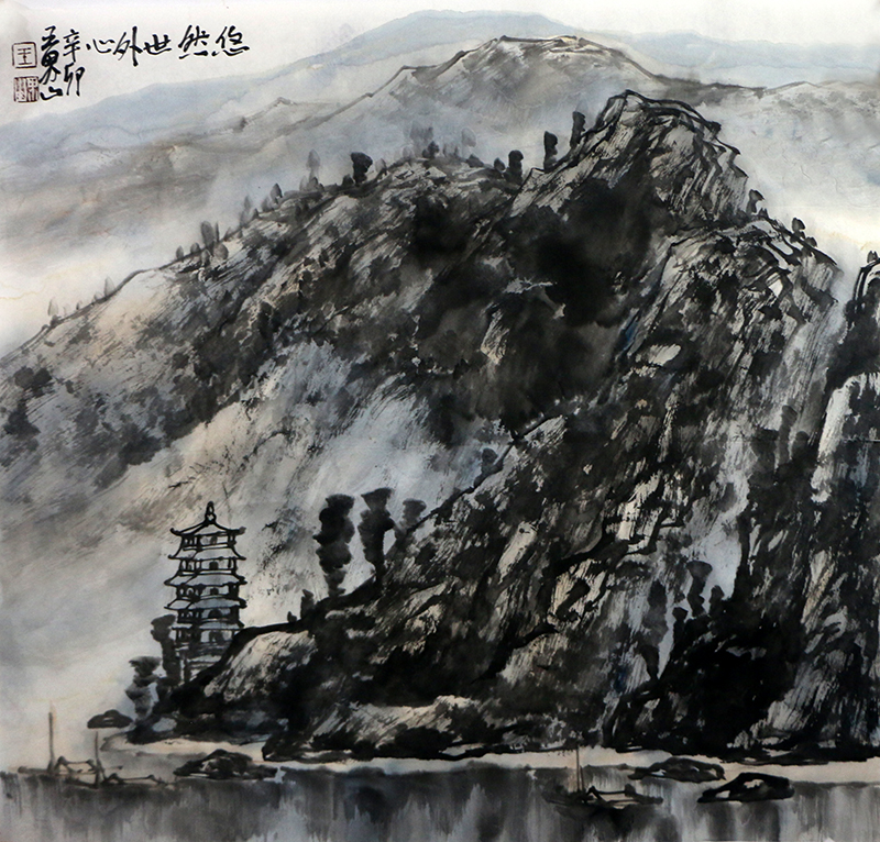 筆墨寫清音 氣韻出塵世——著名山水畫家王界山先生作品(成功美術館館藏名家作品癸卯賀新春線上展)賞析