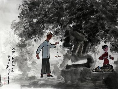 抽象的筆墨 鮮活的鄉土——陜西國畫院原院長張立柱先生作品（《西部成功書畫家》刊載）簡析