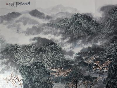 筆墨傳心曲 山河入胸懷——當代山水畫家王夢湖先生作品（《西部成功書畫家》刊載）賞讀