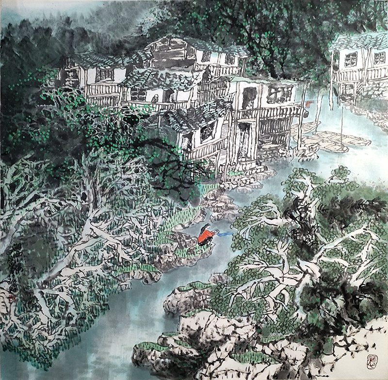 取象天地間 寫真筆墨中——淺析著名山水畫家程振國先生畫作（《西部成功書畫家》刊載）的藝術創構