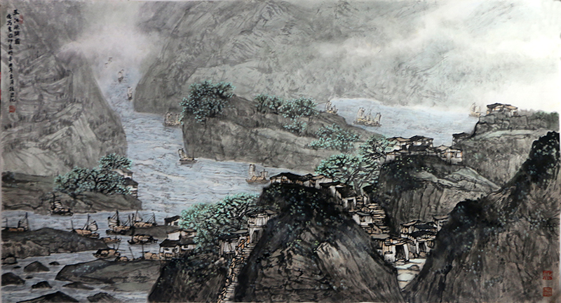 取象天地間 寫真筆墨中——淺析著名山水畫家程振國先生畫作（《西部成功書畫家》刊載）的藝術創構