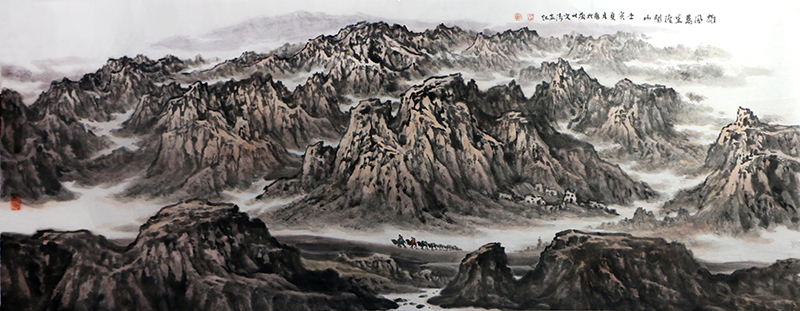 山水勒西部 詩意鐫人物——隴上著名畫家郭文濤先生作品（《西部成功書畫家》刊載）賞析
