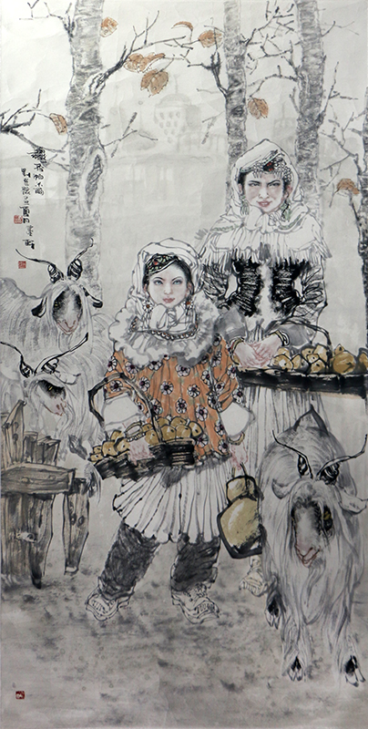 立象西部 情寄時代——當代著名人物畫家劉選讓先生作品（《西部成功書畫家》刊載）賞讀