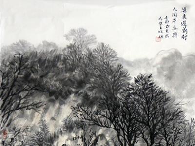 山水流韻 取象自然——《西部成功書畫家》刊載西安美院王曉教授作品賞析