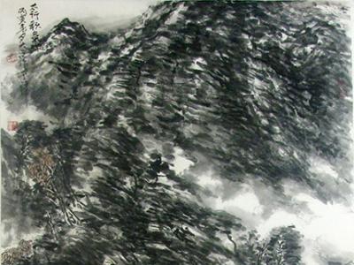 皴勒千山厚 墨染太行壯——當代山水畫家呂大江先生畫作（《西部成功書畫家》刊載）賞讀