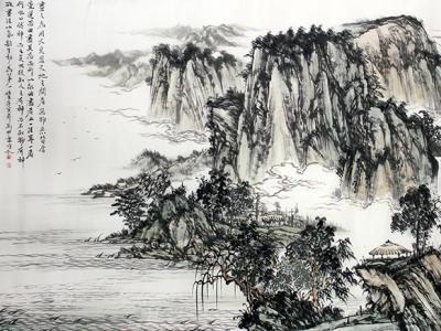 靈心妙悟 筆墨融神——《西部成功書畫家》刊載青年畫家劉明雷山水畫欣賞 