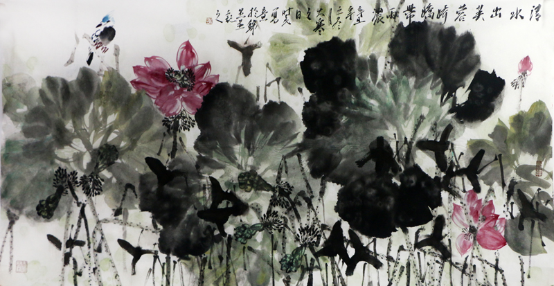 繪荷為心曲 點拂自天真——四川美協主席梁時民先生“荷”作（《西部成功書畫家》刊載）賞析