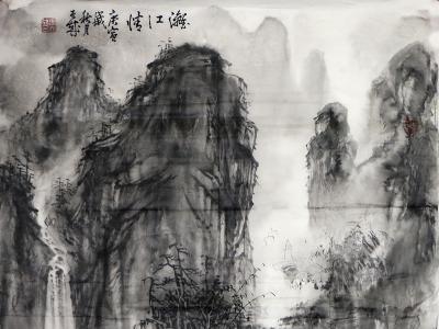 潑墨得勢(shì) 恢弘天成——《西部成功書畫家》刊載當(dāng)代潑墨畫家謝天成作品賞析
