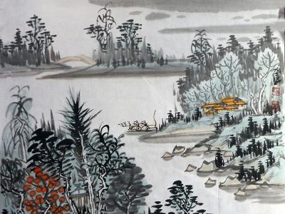筆寫彩賦 山明水靜——湖南美協(xié)理事何仁誥先生作品在“書寫新時(shí)代·丹青繪金秋全國(guó)名家書畫邀請(qǐng)展”展出