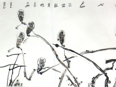 簡而有味 雨荷亭亭——西安美院吳昊教授花鳥畫作（成功美術館館藏）簡析