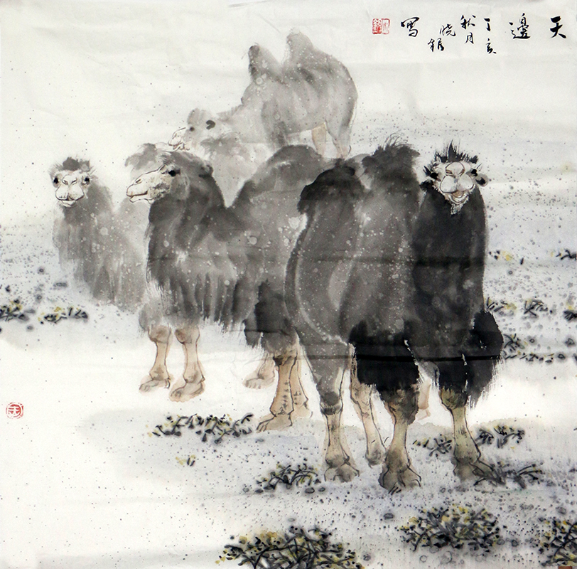 悠悠絲路情 烈烈高原風——甘肅美協副主席王曉銀先生畫作（《西部成功書畫家》刊載）簡析