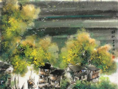 夢里水鄉 溫婉江南——《西部成功書畫家》刊載彩墨山水畫家吳鴻彰先生作品賞析