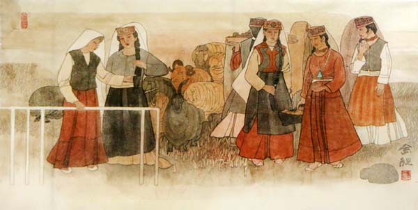 情系邊疆 墨寫精神——林玉祥人物畫在“書寫新時代·丹青繪金秋全國名家書畫邀請展”展出