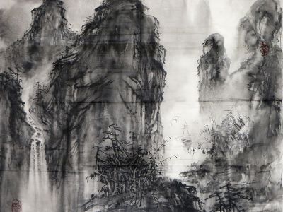 潑墨得勢 恢弘天成——《西部成功書畫家》刊載當代潑墨畫家謝天成作品賞析