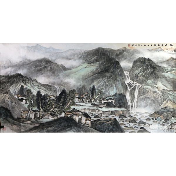 溪山有居圖