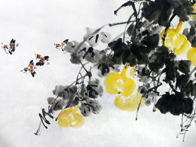 墨舞藤叢密 摶筆瓠瓜垂——孫德善先生作品在“書(shū)寫(xiě)新時(shí)代·丹青繪金秋全國(guó)名家書(shū)畫(huà)邀請(qǐng)展”展出