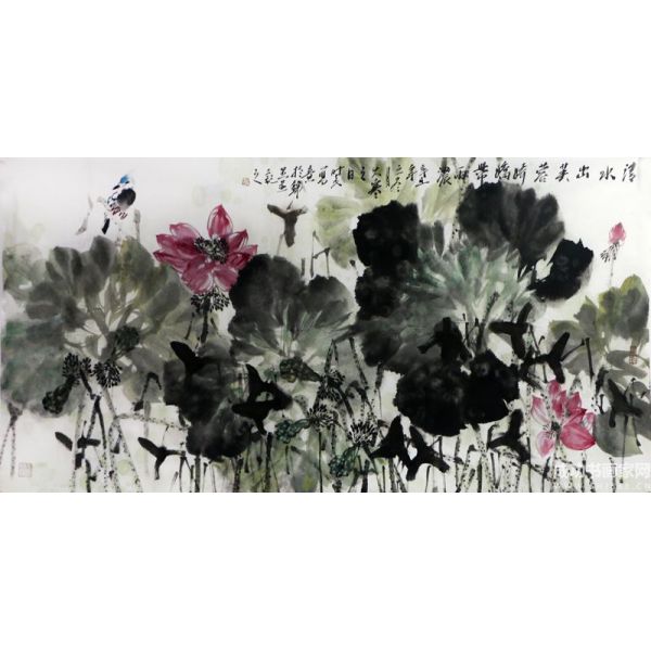 清水出芙蓉 嬌嬌帶雨濃