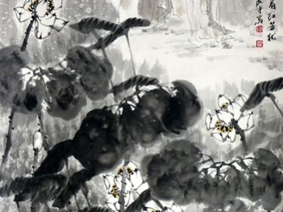 墨葉映白荷 花語即我語——北京美協副主席賀成才先生畫作（《西部成功書畫家》刊載）賞讀