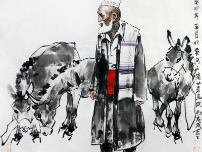 寫意傳神 筆墨精煉——甘肅畫院副院長毛志成人物作品在“書寫新時代·丹青繪金秋全國名家書畫邀請展”展出