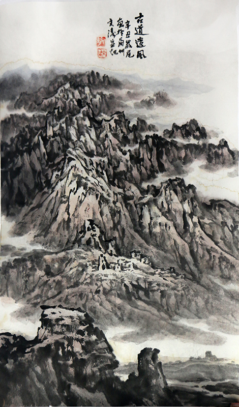 朔風寄古道 造化入筆端——賞讀隴上著名畫家郭文濤先生山水畫作（《西部成功書畫家》刊載）有感