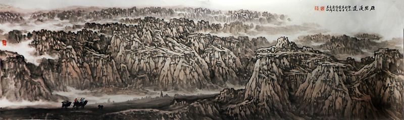 朔風寄古道 造化入筆端——賞讀隴上著名畫家郭文濤先生山水畫作（《西部成功書畫家》刊載）有感